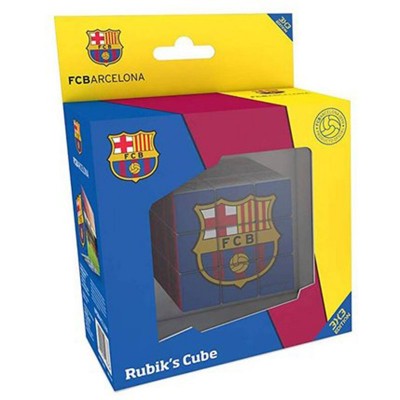 Cestas regalo de agradecimiento corporativas con el juego de cubo de Rubik del FC Barcelona