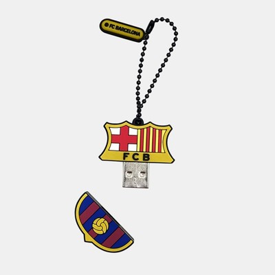 Memorias USB personalizadas Memoria USB promocional del FC Barcelona para aficionados al fútbol