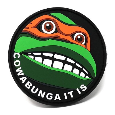 Divertidos parches personalizados de Cowabunga, regalo promocional creativo