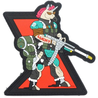 Artículos de regalo promocionales Parche de velcro personalizado Pistola Airsoft Soldado Unicornio