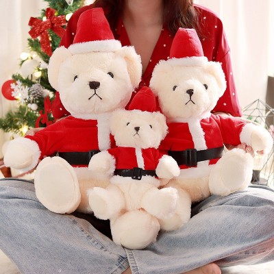 Oso de peluche personalizado de Papá Noel, juguetes de peluche personalizados, regalo de Navidad para niños