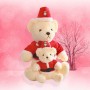 Oso de peluche personalizado de Papá Noel, juguetes de peluche personalizados, regalo de Navidad para niños