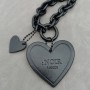 Llavero personalizado de cuero con forma de corazón y logotipo Llaveros personalizados con forma de corazón