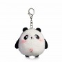 Llavero de peluche personalizado con forma de panda Llavero personalizado con forma de panda de peluche