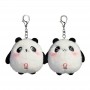 Llavero de peluche personalizado con forma de panda Llavero personalizado con forma de panda de peluche