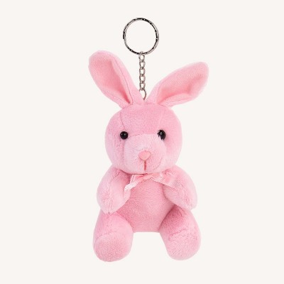 Llavero de peluche personalizado de conejo Llavero personalizado de conejito de peluche