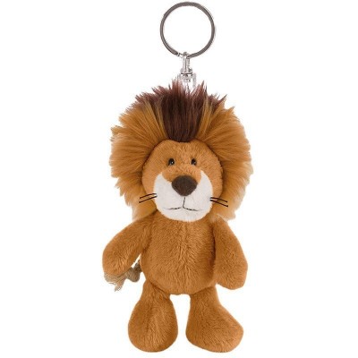 Llavero de peluche personalizado con mini león Llaveros personalizados con mini león de peluche cerca de mí