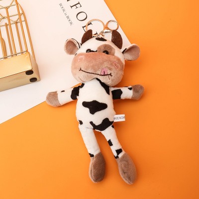 Etiquetas para llaves personalizadas de vaca Llaveros de peluche con foto personalizados de vaca