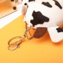 Etiquetas para llaves personalizadas de vaca Llaveros de peluche con foto personalizados de vaca