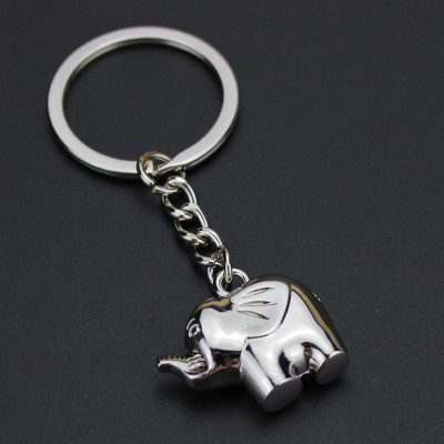 Llavero de metal personalizado con elefante Llavero personalizado con elefante en 3D