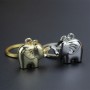 Llavero de metal personalizado con elefante Llavero personalizado con elefante en 3D