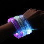 Pulseras de burbujas con luces LED intermitentes y logotipo personalizado para regalos de fiesta