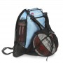 Mochila deportiva multifuncional de nailon con bolsa de baloncesto impermeable