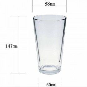 Vaso de agua cristal de vidrio personalizada con patrón de serigrafía Taza de cerveza de vidrio personalizada