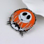 Broche con forma de calavera y dibujo de Jack Drip