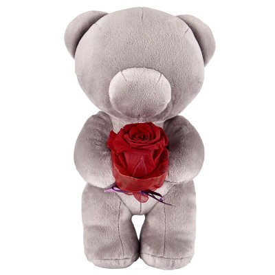 Oso de peluche personalizado con forma de rosa como regalo para las fiestas