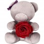 Oso de peluche personalizado con forma de rosa como regalo para las fiestas