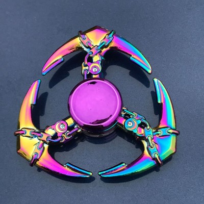 Juguete Fidget Spinner de metal al por mayor, personalizado, para adultos y niños con autismo, con cojinetes de descompresión