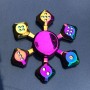 Fidget Spinner multicolor de metal genial con cojinetes lisos y manivela