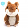 Peluche de hámster parlante electrónico personalizado y lindo, interactivo para niños