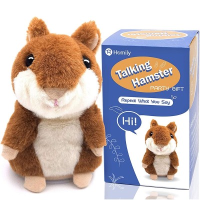 Peluche de hámster parlante electrónico personalizado y lindo, interactivo para niños