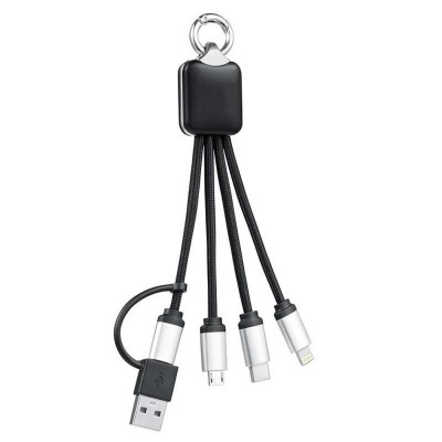 Tu logotipo, tu poder: cable USB personalizado con llavero luminoso