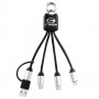 Cable USB personalizado con llavero luminoso