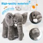 Elefante de peluche de tamaño mediano de 11,4 pulgadas, bonito animal de peluche para niños