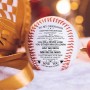 Regalo de Navidad Decoración Béisbol Béisbol inspirador personalizado