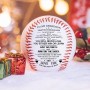 Regalo de Navidad Decoración Béisbol Béisbol inspirador personalizado