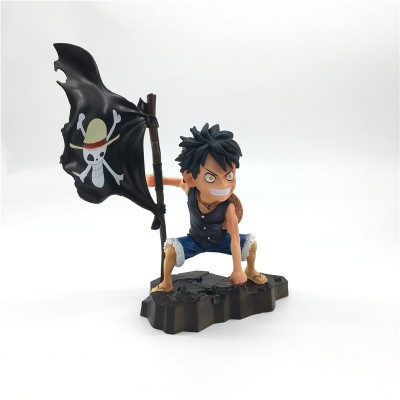 Figuras de anime de PVC de Luffy de One Piece, colección de modelos de anime de tendencia genial