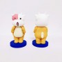 Mini animales Año Nuevo Buey PVC Figuras Regalos Accesorios de dibujos animados