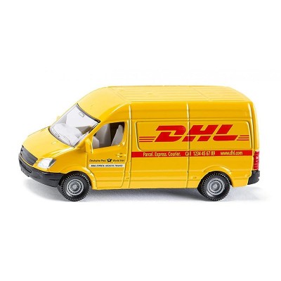 Camión de envío DHL modelo amarillo