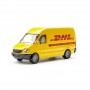 Camión de envío DHL modelo amarillo para regalo promocional de colección de DHL Express