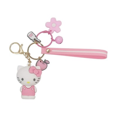 Llavero de goma personalizado con figura de Sanrio Kawaii, regalo promocional