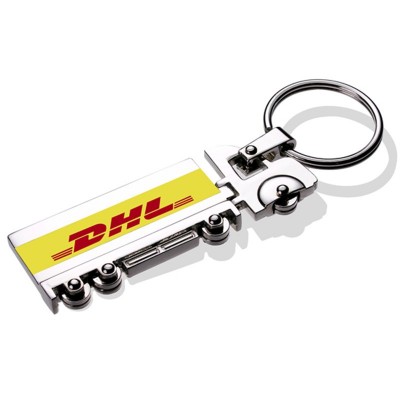 Llavero personalizado con forma de camión de DHL