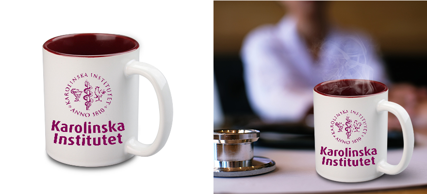 Taza familiar personalizada con logotipo corporativo más utilizada en vacaciones de invierno.